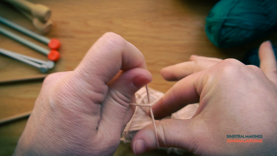 g) grab yarn
